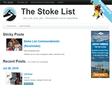 Tablet Screenshot of list.thestoke.ca